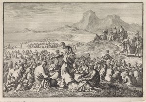 Miraculous Multiplication of the Seven Loaves and the Two Fish by Jan Luyken