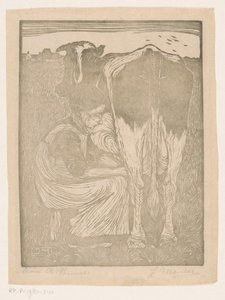 Milkmaid by Jan Mankes (signed by artist)