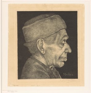 Portrait of Douwe with Cap by Jan Mankes (signed by artist)
