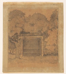 Garden Pavilion under Two Trees