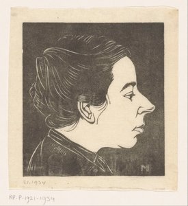 Portrait of Anne Zernike by Jan Mankes