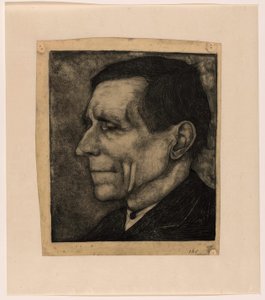 Father of Jan Mankes, Almost in Profile to the Left by Jan Mankes