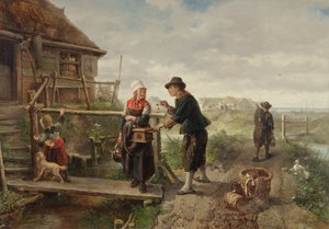 Lighting a Pipe by Jan Mari Henri Ten Kate