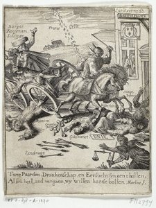 Satirical Print on the Alleged Pro-French Sentiment of Amsterdam, 1690