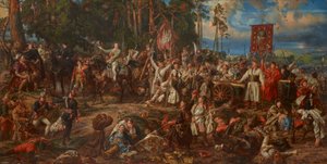 Kosciuszko at Raclawice by Jan Matejko