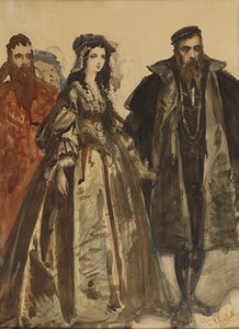 Sigismund Augustus and Barbara by Jan Matejko