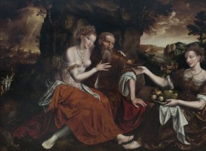 Lot and His Daughters by Jan Matsys