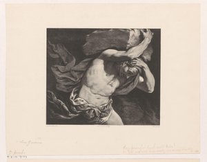 Sisyphus Carrying a Boulder Up the Hill