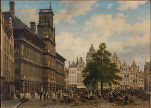 The Grote Markt with the Liberty Tree