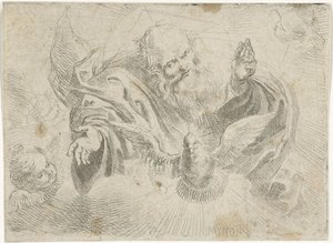 God the Father with the Dove of the Holy Spirit by Jan Miel