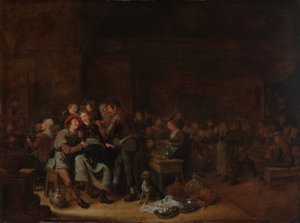 Peasant Wedding by Jan Miense Molenaer