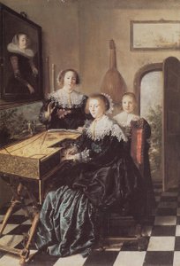 Three Women at a Virginal by Jan Miense Molenaer