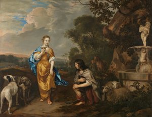 Double Portrait of a Young Couple as Granida and Daiphilo by Jan Mijtens