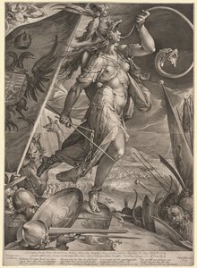 Bellona Leading the Armies of the Emperor against the Turks, 1600 by Jan Muller