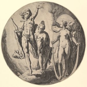 The Fourth Day Dies IV, from the series The Creation of the World, ca. 1596 by Jan Muller
