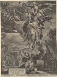 The Apotheosis of the Arts by Jan Muller, after Bartholomaeus Spranger