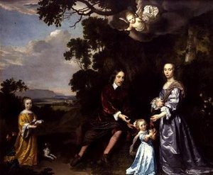 Pieter van der Graaff, His Wife and Daughters