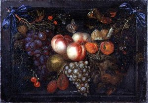 Still Life of Fruit in a Stone Niche
