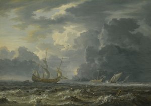 Shipping in Choppy Seas by Jan Peeters the Elder