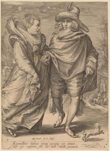 Winter by Jan Pietersz Saenredam after Hendrik Goltzius