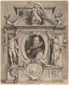 Hans van Aachen by Jan Pietersz Saenredam after Pieter Isaacz