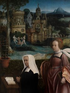 Detail of Donor with Saint Nicholas and Donor
