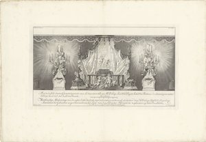 Back of the Hall with the Bed of State of Prince William IV, 1751 by Jan Punt