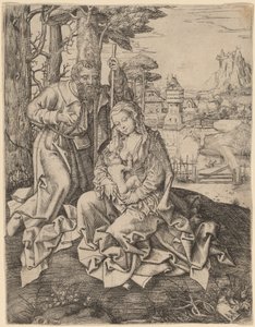 The Holy Family in a Landscape