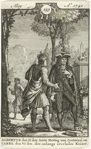 Conversation between Albrecht of Austria and Charles VI by Jan Ruyter
