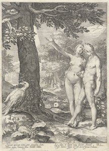 Adam and Eve before the Tree of Knowledge of Good and Evil by Jan Saenredam