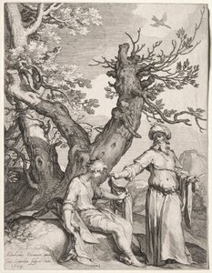 Ahijah and Jeroboam, 1604 by Jan Saenredam