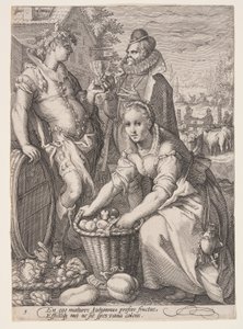 Autumn (Harvesting and Wine Tasting), from The Four Seasons by Jan Saenredam