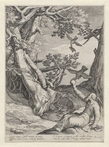 Elijah Fed by Ravens in the Wilderness