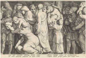 Frieze with the Punishment of Niobe (Plate 7) by Jan Saenredam