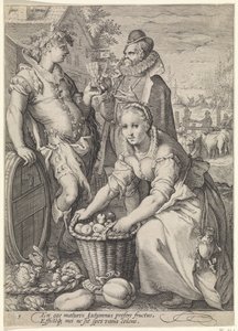 Autumn (Fruit Harvest and Wine Production) by Jan Saenredam