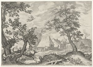 Landscape with the Abduction of Ganymede by Jan Saenredam