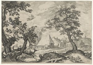 Landscape with the Abduction of Ganymede by Jan Saenredam