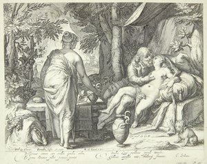 Lot and His Daughters by Jan Saenredam