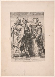 Marriage for Wealth, from Three Kinds of Marriages by Jan Saenredam
