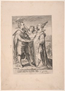 Marriage for Worldly Love, from Three Kinds of Marriages by Jan Saenredam