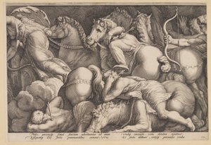 The Punishment of Niobe (Plate 2) by Jan Saenredam