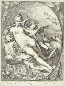 Venus and Cupid by Jan Saenredam