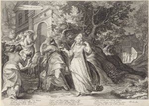 Five Foolish Virgins Not Received by the Bridegroom by Jan Saenredam
