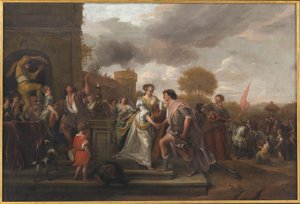 David Returning Victorious after Defeating Goliath and the Philistines