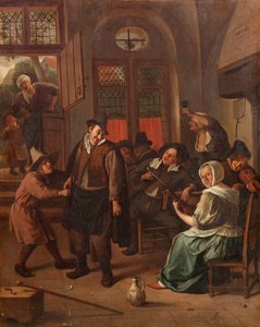 A Tavern Scene by Jan Steen