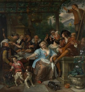 Merry Company on a Terrace by Jan Havickszoon Steen