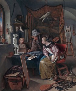 The Drawing Lesson by Jan Steen