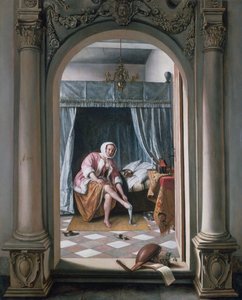 Woman at Her Toilet by Jan Steen