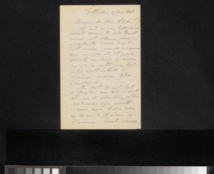 Letter to August Allebé by Jan Striening