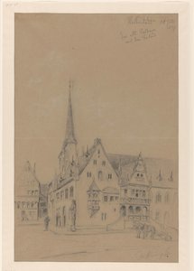 The Town Hall, with the Roelant, of Halberstadt